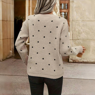 Nina – Polka Dot Knitted Sweater