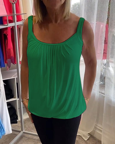Vangie | Graceful Pleated Top
