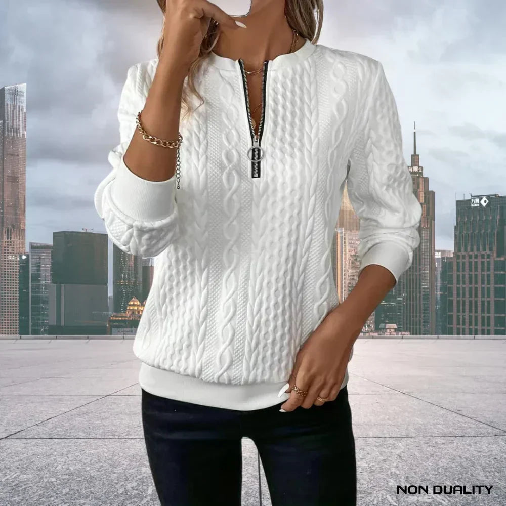 Gina - Non-Duality Zip-Up Sweater