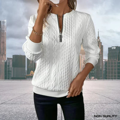 Gina - Non-Duality Zip-Up Sweater