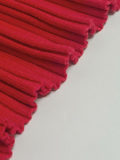 Loose Asymmetric Solid Color Split-Joint High Neck Sweater Tops