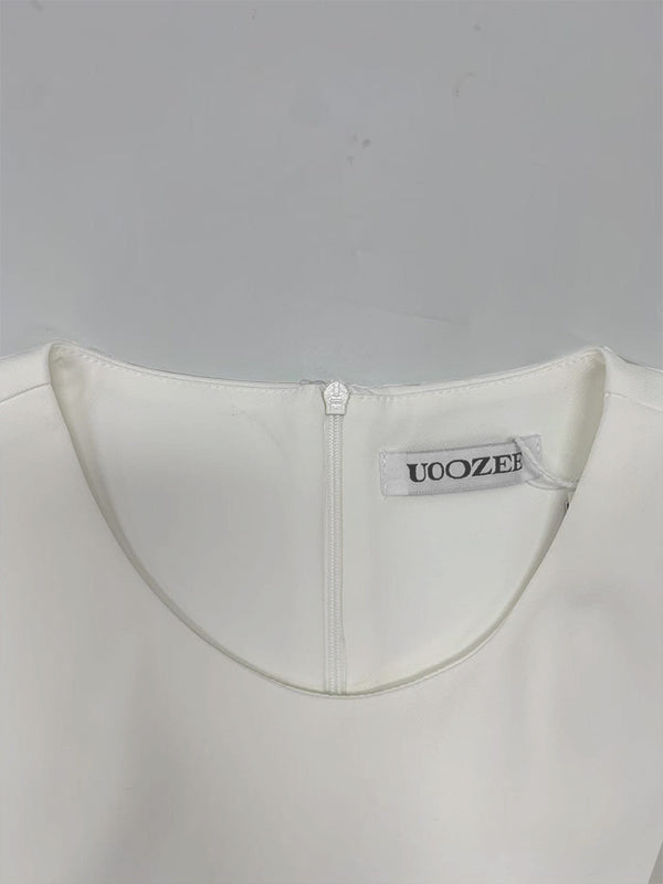 Loose Sleeveless Pockets Solid Color Split-Joint Round-Neck Maxi Dresses