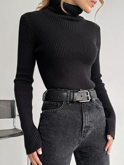 Celeste | Ribbed Turtleneck Sweater