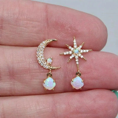 Lori - Moon Star Earrings