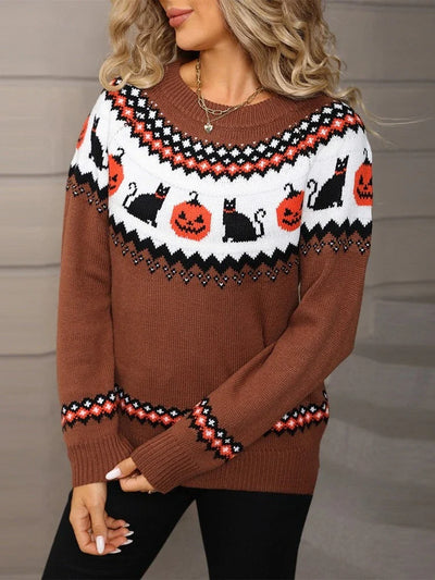 Autumn Halloween Winter Knit Sweater