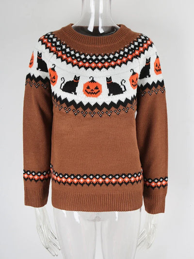 Autumn Halloween Winter Knit Sweater
