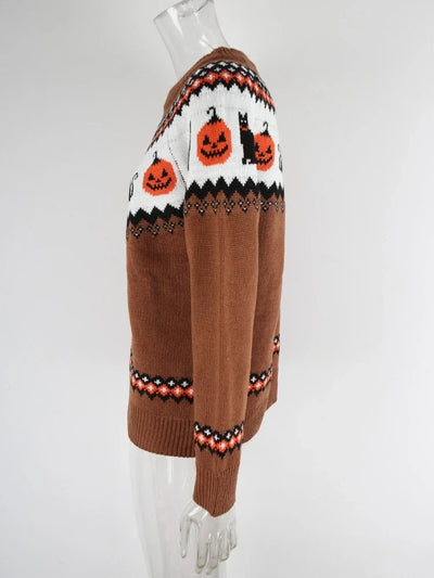 Autumn Halloween Winter Knit Sweater