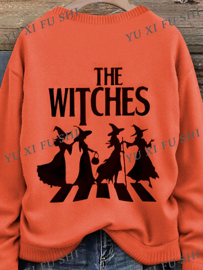Casual Loose Fit Halloween Sweater
