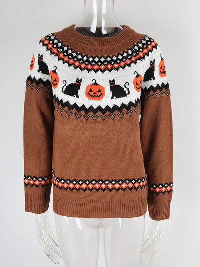 Autumn Halloween Winter Knit Sweater