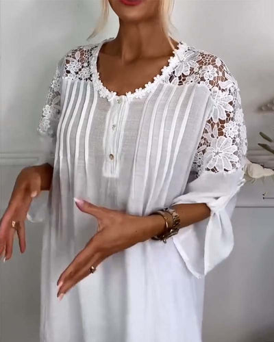 Nica | Lace Patchwork Blouse