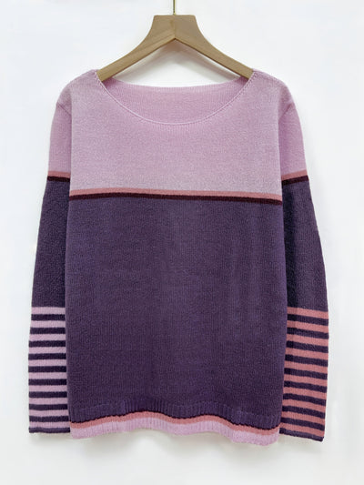 Katharina - Long Sleeve Striped Sweater