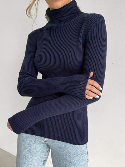 Celeste | Ribbed Turtleneck Sweater