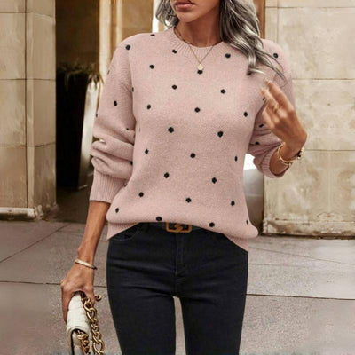 Nina – Polka Dot Knitted Sweater