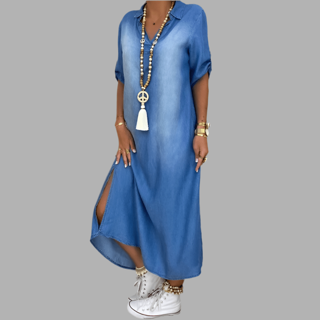 Camille™ | Long Denim Dress