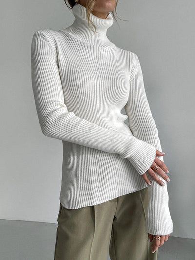 Celeste | Ribbed Turtleneck Sweater