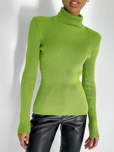 Celeste | Ribbed Turtleneck Sweater