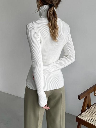 Celeste | Ribbed Turtleneck Sweater
