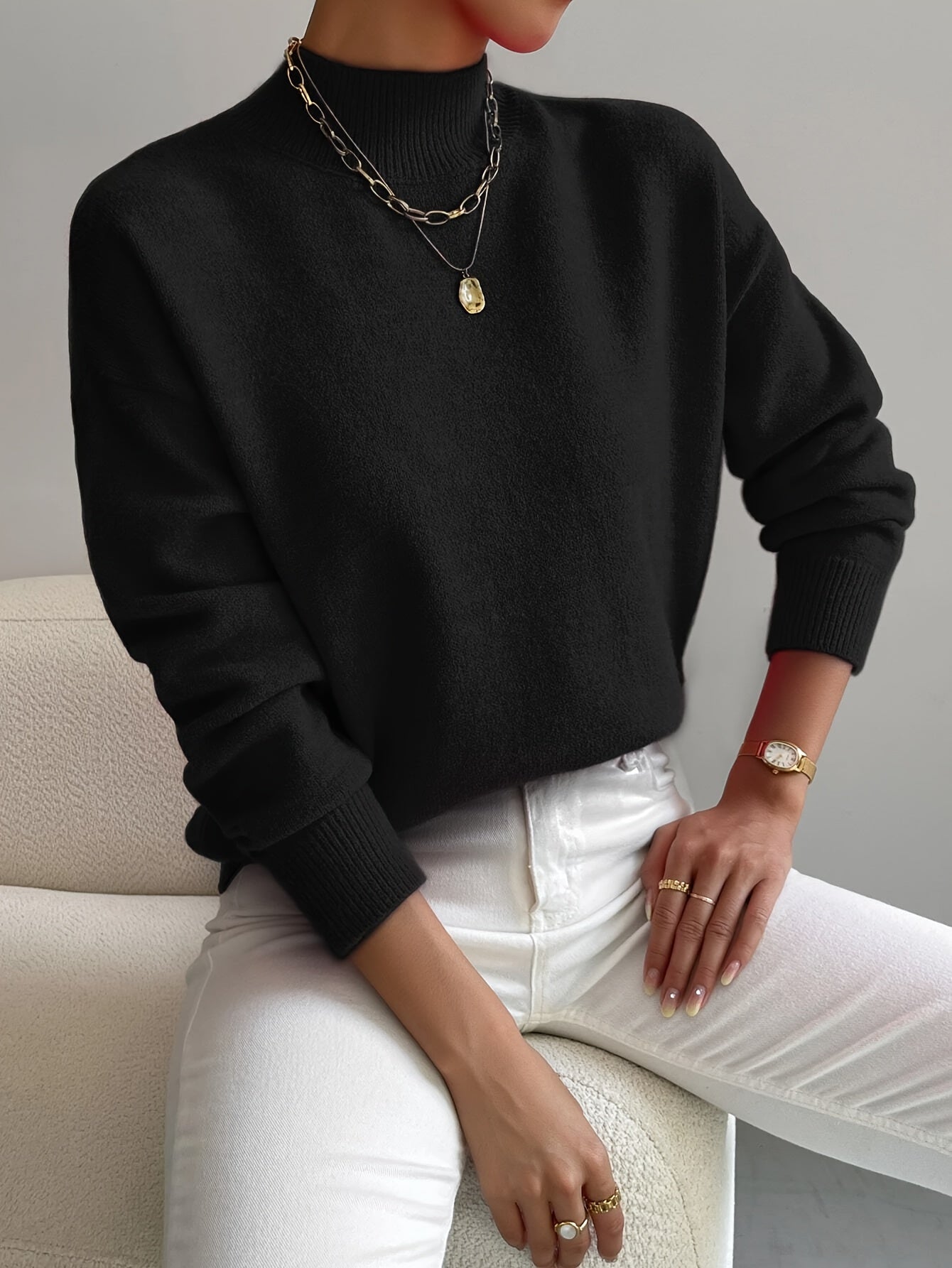 Donna – Classic Turtleneck for Effortless Elegance