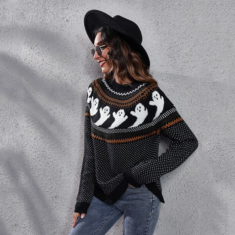 Chic and Original Women's Sweater in Black